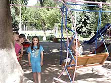 Курорт Пятигорск «Пятигорский центральный военный детский санаторий» детская игровая площадка фото