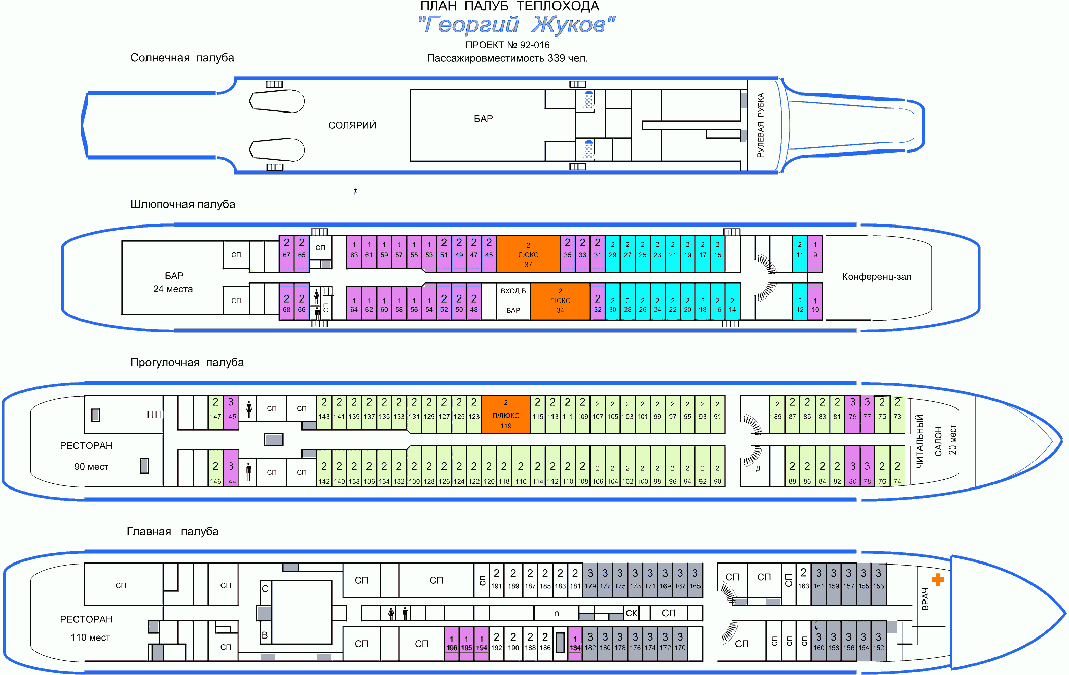 Теплоход михаил танич схема кают расположение